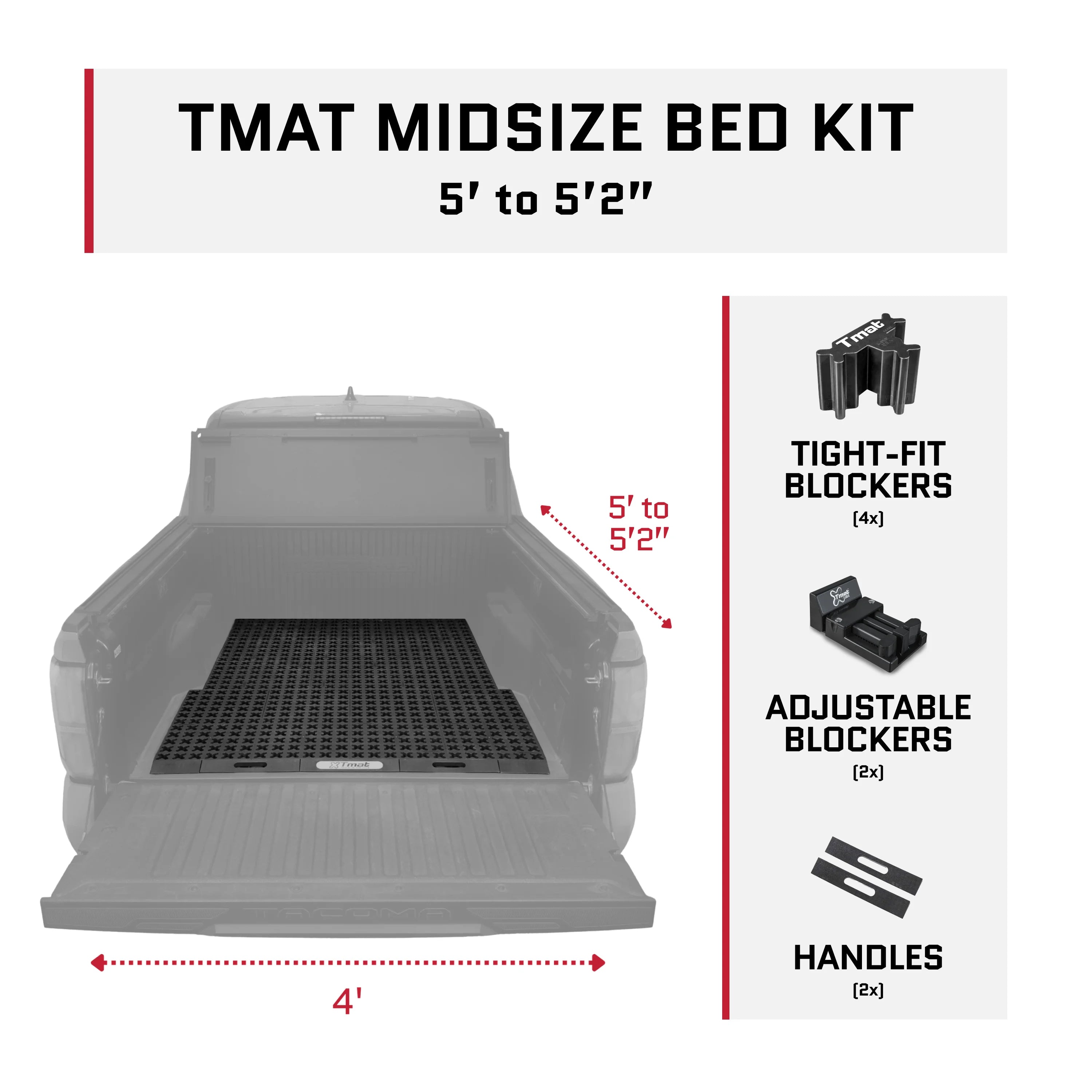 Tmat Truck Bed Organizer Slide Out Mat | GMC Hummer EV